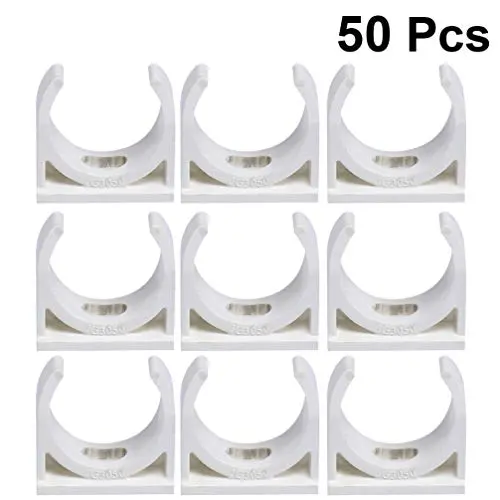 DOITOOL 50PCS Pex Pipe Support Hangers 3/4 Inch U-Hook PEX Holder PVC Pipe Clamps Clips (20mm)