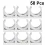DOITOOL 50PCS Pex Pipe Support Hangers 3/4 Inch U-Hook PEX Holder PVC Pipe Clamps Clips (20mm)