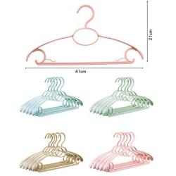 SAASNY Standard Hangers,40 Pack Blue 41cm Plastic All Purpose Coat Clothes Garment Trouser Skirt Bar Broad Shoulder Hangers,Strong Standard Hangers with Non-Slip Durable