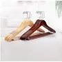 5pcs Adult Wooden Hangers for Clothes Wood Clothes Shop Hotel Hanger Random Color