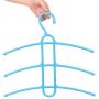 10pcs Random Color Multifunctional Creative Fishbone Anti-Skid Multi Layers Clothes Hanger Plastic Scarf Clothes Hangers Hangers Storage Racks