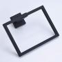 Hand Towel Ring 7.09", Angle Simple Stainless Steel Square Towel Holder, Bathroom Square Towel Ring, Shower Towel Holder, Kitchen Towel Hanger Wall Mount, Matte Black