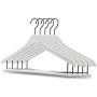 5-Pack Heavy Duty Hangers,High-Grade Coat Suit Hangers with Pants Bar,Plastic Clothes Hangers with 360 Degree Swivel Hook,Upgrade Plastic Materials White Hangers,No Fading,Pearl White 5-Pack Heavy Duty Hangers,High-Grade Coat Suit Hangers with Pants Bar,Plastic Clothes Hangers with 360 Degree Swivel Hook,Upgrade Plastic Materials White Hangers,No Fading,Pearl White