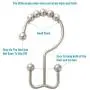 Titanker Shower Curtain Hooks Rings, Rust-Resistant Metal Double Glide Shower Hooks for Bathroom Shower Rods Curtains, Set of 12 Hooks - Nickel Titanker Shower Curtain Hooks Rings, Rust-Resistant Metal Double Glide Shower Hooks for Bathroom Shower Rods Curtains, Set of 12 Hooks - Nickel