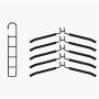 2pcs 5 in 1 Multi-Layer Clothes Hangers Space-Saving Multiple Non-Slip Hanger for Wardrobe 2pcs 5 in 1 Multi-Layer Clothes Hangers Space-Saving Multiple Non-Slip Hanger for Wardrobe