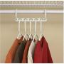 10pcs 5 Hole Magic Hanger Space Saving Hanger Plastic Cloth Hanger Hook Organizer Wardrobe Save Practical Hook Closet Organizer Tool