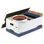 Bankers Boxes STOR/FILE Medium-Duty Storage Boxes, FastFold, Lift-Off Lid, Legal, 4 Pack (0070205)