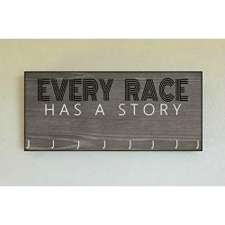 Race Medal Holder/Running Medal Hanger EVERY RACE HAS A STORY- Wood Wall Mounted Medal Organizer. CUSTOMIZATION Available
