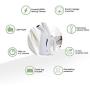 JSD Steamer for Clothes,7 in 1 Powerful Handheld Fabric Steamer,150ml Garment Steamer Perfect for Home and Travel,Travel Pouch Included [Green Hanger]