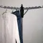Gallity Garment & Drying Rack, Durable Foldable Clothes Drying Rack, Portable Laundry Airer Rail Tripod Hanger Stand with 3 Arms Standing Garment Racks Indoor Outdoor Up to 36 Hangers