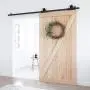 LD BUILD 8 Ft Sliding Barn Door Hardware Kit, Unique Design Hanger, Easy to Install, Suitable for Kitchen, Living Room, Bathroom, Fit 42"-48" Wide Door Panel (Vintage Windmill Style) LD BUILD 8 Ft Sliding Barn Door Hardware Kit, Unique Design Hanger, Easy to Install, Suitable for Kitchen, Living Room, Bathroom, Fit 42"-48" Wide Door Panel (Vintage Windmill Style)