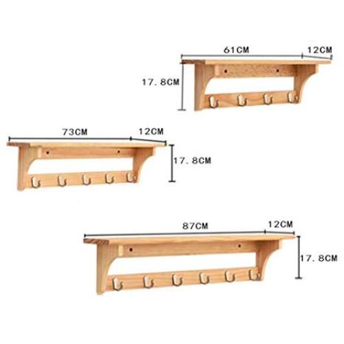 Coat Rack Stand Multifunctional High-Grade Solid Wood hanger Oak Solid Wood Wall Hanging Clothes Hooks Coat Racks Modern Simple Indoor Wall Hangers Decoration Natural Finished Coat Hanger for Clothes,