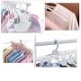 HJYPYJ Magic Hanger,360?? Rotate Multifunctional Hangers,Non-Slip Folding Hangers,Convenient and Not Hurting Clothing Space-Saving Organizer Hanger 8 in 1 / Pink / 52.5x42cx29cm