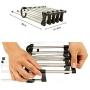 5pcs Random Color Newest Multifunction 5 in 1 Pant Rack, Shelves Stainless Steel Clothes Hangers Multi-Functional Wardrobe Magic Hanger Decoration