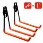 Heavy Duty Garage Hooks,Steel Ladder Hook for Garage Organization,Wall Mount Garage Hanger & Organizer (2) Heavy Duty Garage Hooks,Steel Ladder Hook for Garage Organization,Wall Mount Garage Hanger & Organizer (2)
