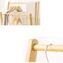 GBYYMX Coat Rack 2 in 1 Coat Rack Hanger hat Handbag Hanger Clothes Stand (Size : L52cm)