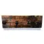 Rustic Distressed Coat and Hat Rack | 17 Inch Solid Wood Wall Mounted Rack with 4 Reclaimed Railroad Spike Hook Hangers Rustic Distressed Coat and Hat Rack | 17 Inch Solid Wood Wall Mounted Rack with 4 Reclaimed Railroad Spike Hook Hangers
