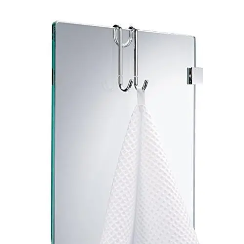 DWBA Small Hanging Hook for Bathroom Shower Glass Doors, Polished Chrome Hook Towel Hanger DWBA Small Hanging Hook for Bathroom Shower Glass Doors, Polished Chrome Hook Towel Hanger