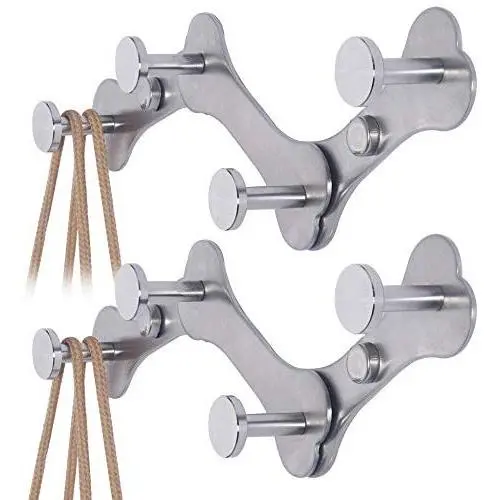 Coat Rack Wall Mounted:WEBI 360 Rotating,4 Hooks for Hanging Coats,Hook Rack Rail,Coat Hanger Wall Mount for Hats,Clothes,Brushed Nickel,2 Packs Coat Rack Wall Mounted:WEBI 360 Rotating,4 Hooks for Hanging Coats,Hook Rack Rail,Coat Hanger Wall Mount for Hats,Clothes,Brushed Nickel,2 Packs