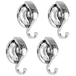 No Punching Heavy Duty Vacuum Suction Cup Hooks Powerful Suction Cup Hooks Wreath Hanger for Shower (4 Pack)