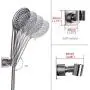 Adjustable Handheld Shower Head Holder Bracket,Adhesive No-Damage Hanging Strips.Solid Heavy Adjustable Wall Mount SUS304 Stainless Steel/Brushed Adjustable Handheld Shower Head Holder Bracket,Adhesive No-Damage Hanging Strips.Solid Heavy Adjustable Wall Mount SUS304 Stainless Steel/Brushed