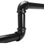 WCHAOEN Industrial Iron Pipe Wall Mounted Clothes Rail Coat Towel Storage Vintage Rack Cloth Hanger Shelf Accessories Tool