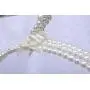 Baoblaze Plastic Pearl White Beaded Clothes Hanger Trousers Skirt 20cm Household Organization