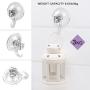 Suction Cup Hooks - Quntis Powerful SuperLock Suction Hooks (2 Pack) Heavy Duty Vacuum Suction Shower Hooks Wreath Hanger Kitchen Bathroom Window Hooks for Towel Loofah Sponge Christmas Wreath, Clear Suction Cup Hooks - Quntis Powerful SuperLock Suction Hooks (2 Pack) Heavy Duty Vacuum Suction Shower Hooks Wreath Hanger Kitchen Bathroom Window Hooks for Towel Loofah Sponge Christmas Wreath, Clear