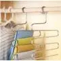 5pcs Multi-Use Pants Trousers Hanging Clothes Hanger 5-Layers Room Space Saver 5pcs Multi-Use Pants Trousers Hanging Clothes Hanger 5-Layers Room Space Saver