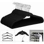 10pcs Velvet Hanger Flocking Seamless Clothes Hanger Non-Slip Ultra-Thin 360 Degree Wardrobe Decoration Storage