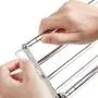 Ogrmar Stainless Steel Space-Saving Towel Rack, Wall Mounted Retractable Huge Capacity Drying Rack for Hanging Towels