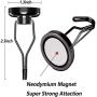 100 LBS Magnetic Hooks Heavy Duty for Hanging BBQ Grill Tools Pot Holders Neodymium Refrigerator Magnet Hanger Hook Swivel Swing Black for Locker Kitchen Classroom Cruise Cabins