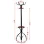 Vintage Metal Coat Hat Tree Stand Clothes Hanger