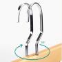 GEQWE Hanger Scarf Hanger Wooden Storage Circle Rack 5 Loops for Scarves Neck Ties Belts Space-Saving 2 Pack for Camisole, Jacket, Pant, Dress Clothes Hangers (Color : Natural)
