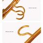 Clothes hanger QFFL Telescopic Hanger Aluminum Alloyhanger 5 Strong Heavy Duty Coat Hangers for Suit, Trouser Etc Garment Gold, Silver,410x178mm/16.1x70 Inch Hangers (Color : Silver)