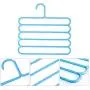5 Layers Non-Slip Multifunctional Clothes Hangers 10PC Random Color Pants Storage Hangers Cloth Rack Multilayer Storage Scarf Tie Rack Hanger 5 Layers Non-Slip Multifunctional Clothes Hangers 10PC Random Color Pants Storage Hangers Cloth Rack Multilayer Storage Scarf Tie Rack Hanger
