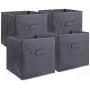 DII Foldable Fabric Storage Containers for Nurseries, Offices, Closets, Home Décor, Cube Organizers & Everyday Use, 11 x 11 x 11 Gray - Set of 4, Small (4), DII Foldable Fabric Storage Containers for Nurseries, Offices, Closets, Home Décor, Cube Organizers & Everyday Use, 11 x 11 x 11 Gray - Set of 4, Small (4),