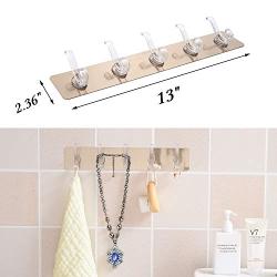 D-buy Self Adhesive Wall Hooks Waterproof Wall Hangers 10 Heavy Duty Hooks for Kitchen, Bathroom, Bedroom and Office, Super Power Adhesive Wall Hangers