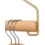 Oureong Wall Hook Coat Rack Shelf Wall-Mounted Bamboo Wooden Hook for Hallway Bathroom Living Room Bedroom Wall Mounted Clothes Scarf Hat Storage Hanger (Color : Wood Primary Color)