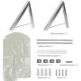 Folding Clothes Hanger Wall Mounted Retractable Clothes Drying Rack Laundry Room Closet Storage & Organization Aluminum Hanger Random Color