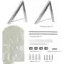 Folding Clothes Hanger Wall Mounted Retractable Clothes Drying Rack Laundry Room Closet Storage & Organization Aluminum Hanger Random Color