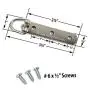 Heavy Duty Large Strap Hanger - 30 Pack - 3 Hole D-Ring Hanger