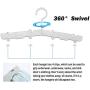 OneBuyOne Folding Hangers, Plastic Foldable Clothes Hangers 10 Pack Mini Non-Slip Kids Hangers Baby Hangers