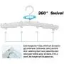 OneBuyOne Folding Hangers, Plastic Foldable Clothes Hangers 10 Pack Mini Non-Slip Kids Hangers Baby Hangers