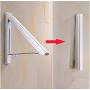 2pcs Space Aluminum Invisible Hanger Mounted on The Wall of Retractable Foldable Aluminum Clothes Hangers for Clothes 2pcs Space Aluminum Invisible Hanger Mounted on The Wall of Retractable Foldable Aluminum Clothes Hangers for Clothes