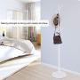 TOPINCN Solid Wooden Coat Rack Entryway Hall Bedroom Stand Tree Rack for Clothes Hat Handbag Jacket Scarf Hanger 8 Hook Easy to Assemble (White) TOPINCN Solid Wooden Coat Rack Entryway Hall Bedroom Stand Tree Rack for Clothes Hat Handbag Jacket Scarf Hanger 8 Hook Easy to Assemble (White)