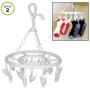 Evelots Clip and Drip Clothes/Laundry Drying Hanger with 16 Clips Total-Set/2