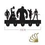 Superheros Wall Hanger Wall Hook Key Holder Wall Art with 5 Metal Hooks Decorative Key Cabinet/Childrens Room Decor
