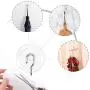30 Pieces Suction Cup Hooks, Whaline Powerful Suction Hooks Heavy Duty Wall Hooks Hangers with Adhesive Pads for Bathroom Kitchen Shower Towel Ceiling Hanger