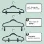 Trgowaul Velvet Hangers Clips, 20 pc Pants Hangers Velvet Clips, Strong Finger Clips Perfect for Thin Velvet Hangers (Modern Gray)